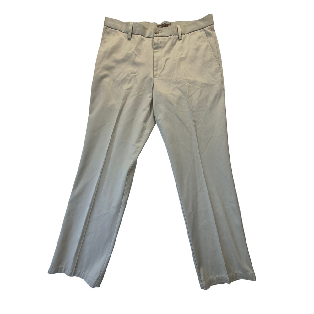 Dockers D2 Straight Fit Khaki Pants Mens 36x32 Tan Beige 100% Cotton Chinos